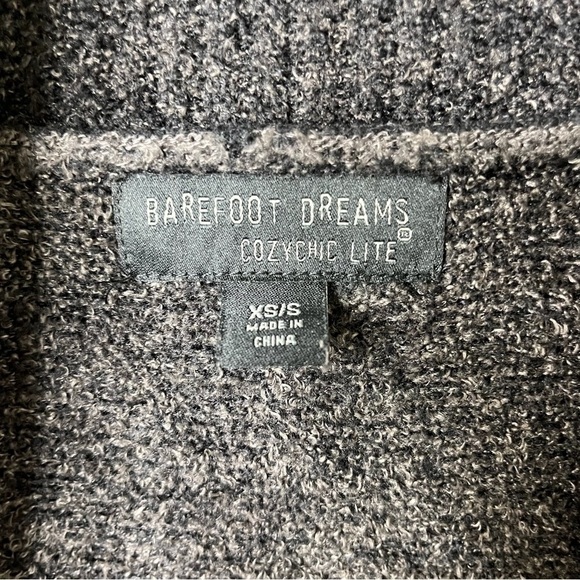 Barefoot Dreams The Cozy Chic Lite Circle Cardigan Size XS/S Black Gray - Picture 6 of 8